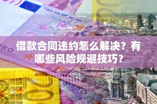 济南借款合同违约怎么解决?有哪些风险规避技巧? 济南借款合同违约怎么解决?有哪些风险规避技巧?